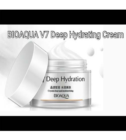 Bioaqua V7 Crystal Clear Moisturizing Lazy Deep Hydration Face Cream 50g